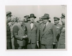 Roy Howard and various military personnel