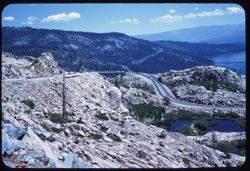 Curve of US 40 down from Donner Summit on way to Donner lake