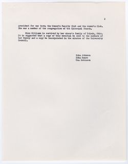 05: Memorial Resolution for Edith Cadwallader Williams, ca. 16 November 1965
