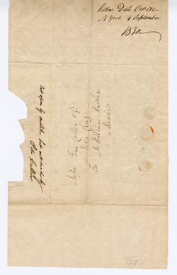 R[obert] D[ale] OWEN, New York. To William MACLURE, Mexico [City]., 1830 Sep. 4