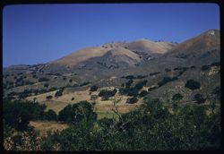 Ridge of San Rafael Mtns. seen from Foxen Canyon road. Santa Barbara county