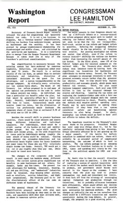 51. Dec 19, 1984: The Treasury Tax Reform Proposal