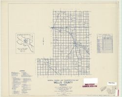 General highway and transportation map of Wells County, Indiana