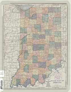 State map of Indiana