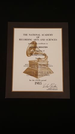 Grammy Award Nomination 1983 - Classical Performance (Gershwin)