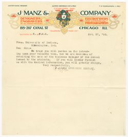 Manz, J. and Co. 1899