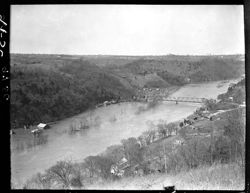 Kentucky River gorge, between Richmond and Lexington, showing toll bridge