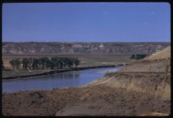 Yellowstone river  West of Miles City Montana