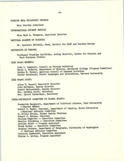 Policy and Advisory, 1959-1969