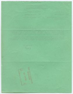 Memo from Dean Shaffer Concerning Exams on Election Day, 16 September 1964