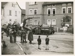 Russians and Americans at Ichgterhausen, Germany