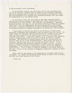 "State of the University Address," October 10, 1968