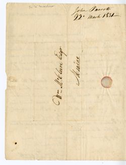 Parrott, John, New Orleans, 22 Mar 1831 to William Maclure, Mexico., 1831 Mar. 22