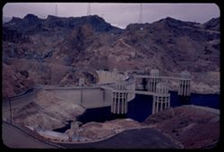Hoover dam from Arizona side of Boulder Canyon