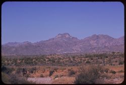 North toward Superstition Mtns. From Hwy US 60/70 west of Superior and east of Florence Junction