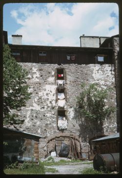 Ruins of old city wall Innsbruck