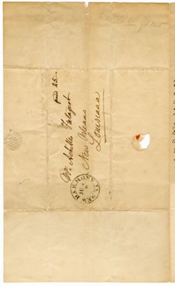 Owen, W[illia]m, New Harmony, Indiana. To Achilles Fretageot, New Orleans, Louisiana., 1835 Jul. 10