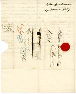 Speakman, John, Philad. To William Maclure, Mexico City., 1837 Nov. 17