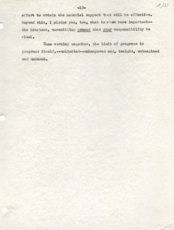 "Remarks to Indiana State Dental Association Convention." -Columbia Club, Indianapolis. File includes: Event Program. May 16, 1950