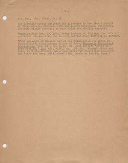 Notes to Vol.VIII. In The Jesuit Relations and Allied Documents v.8, edited by Thwaites, Reuben Gold, New York: Pageant Book Company, 1959, 295. (Typed Transcript)