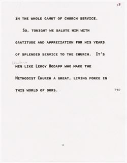 "Hodapp Speech," June 10, 1992