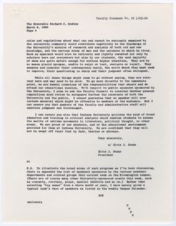 22: Letter from President Stahr to the Honorable Richard C. Bodine, 08 March 1966