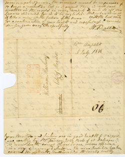 Amphlett, William, New Harmony to William Maclure, Mexico., 1838 July 5