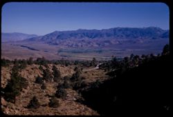 View south toward Owens valley from US 6-395 into Inyo county.