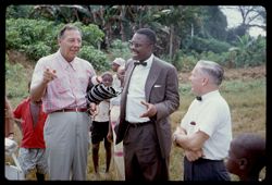 Ambassador Rhetts, J. Payne Mitchell and Harry Craig confer
