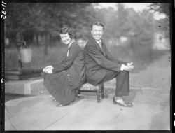 Roy Hirshberg and wife, horiz