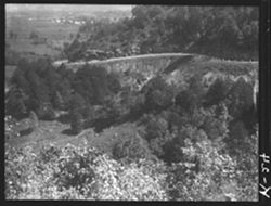 High, winding road nearing Burkesville