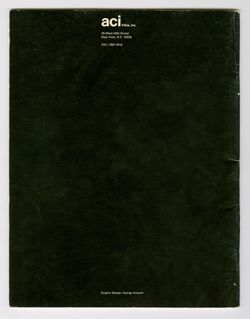 ACI films: 16mm Film Catalogue, 1970