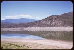 View west across Echo reservoir of Weber river -  Summit County, Utah