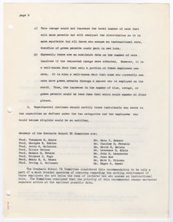 45: Recommendations from the Graduate School TA Committee for Change in Faculty and Staff Parking Privileges, 07 December 1968