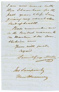 Samuel Morton, Philadelphia to James Sampson, New Harmony., 1850, Mar. 30