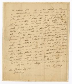 1808 Oct. 19 - Jeffrey, Francis Jeffrey, Lord, 1773-1850, judge, critic. 62 Queen Street, Edinburgh. To "Dear Sir … shall not fail to pay my respects to you at Cambridge the next time… as to Lord [Royston’s?] book I had a peep of it at Wimbledon when I visited Lord Aberdeen the day after you had left him…".