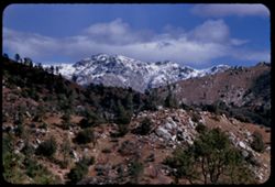 Sierra Nevada from Kern river canyon along Cal. 178 about 37 mi. east of Bakersfield Cook Peak 5,410 ft.