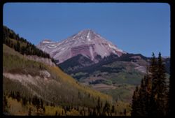 Colorado peak seen from U.S. Hwy 550 between Durango and Silverton