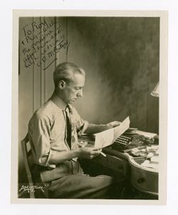 Autographed portrait of Oscar Odd McIntyre