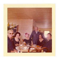 Margaret, Roy, and Jack Howard with dining companions