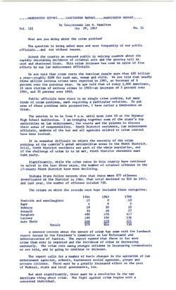 21. May 29, 1967: [conference on crime, crime statistics]