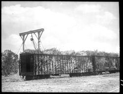 Carloads of sugar cane, Hershey sugar mill, on way to Matanzas