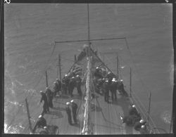 Sailors on bow