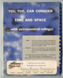 National Telefilm Associates, Inc.: Now...The TV Rocket of the 20th Century! catalog
