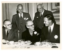 Roy Howard and others at dinner in San Francisco