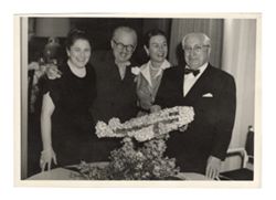 Roy W. Howard, Jesse Marmorston, Louis B. Mayer and Mrs. Lawrence H. Weingarten