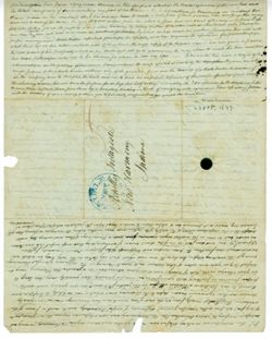 Maclure, William, Mexico, 27 Oct 1837, to Achilles Fretageot, New Harmony, Ind., 1837 Oct. 27