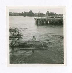 Women rowing boats
