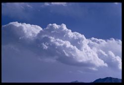 Cloud mass over Sierra Nevada seen from Bishop Calif. Inyo County Cushman EK