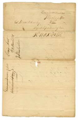 1801, Mar. 22 - Winchester, James, 1752-1826, general. Cragfont [Sumner County, Tennessee]. To David Henley, Knoxville, [Tennessee]. Refers to funds due to him.